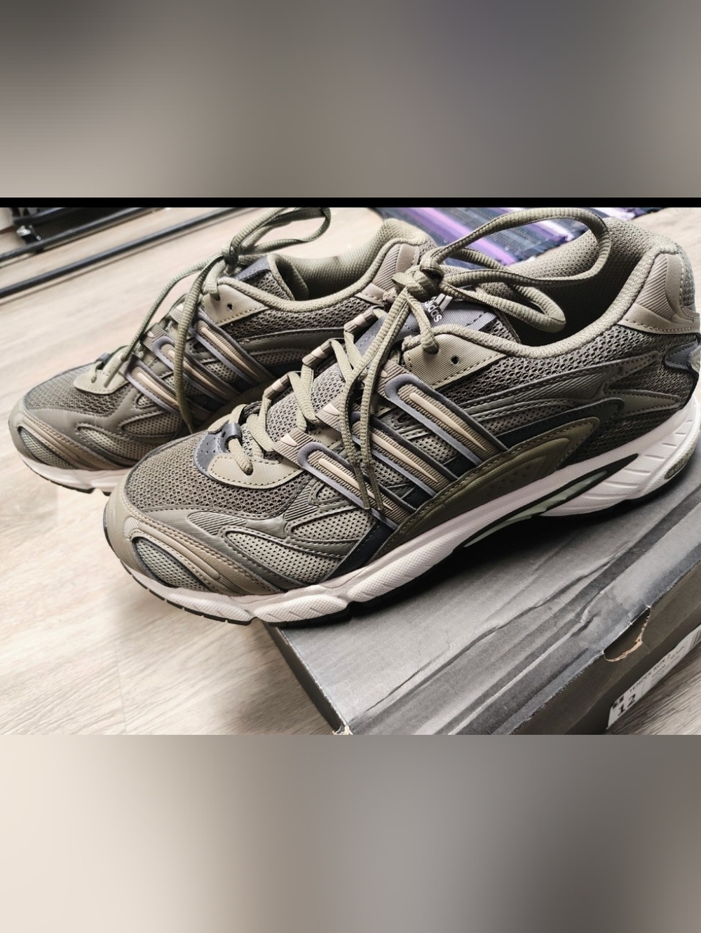 Adidas Men's Olive Athletic Shoes